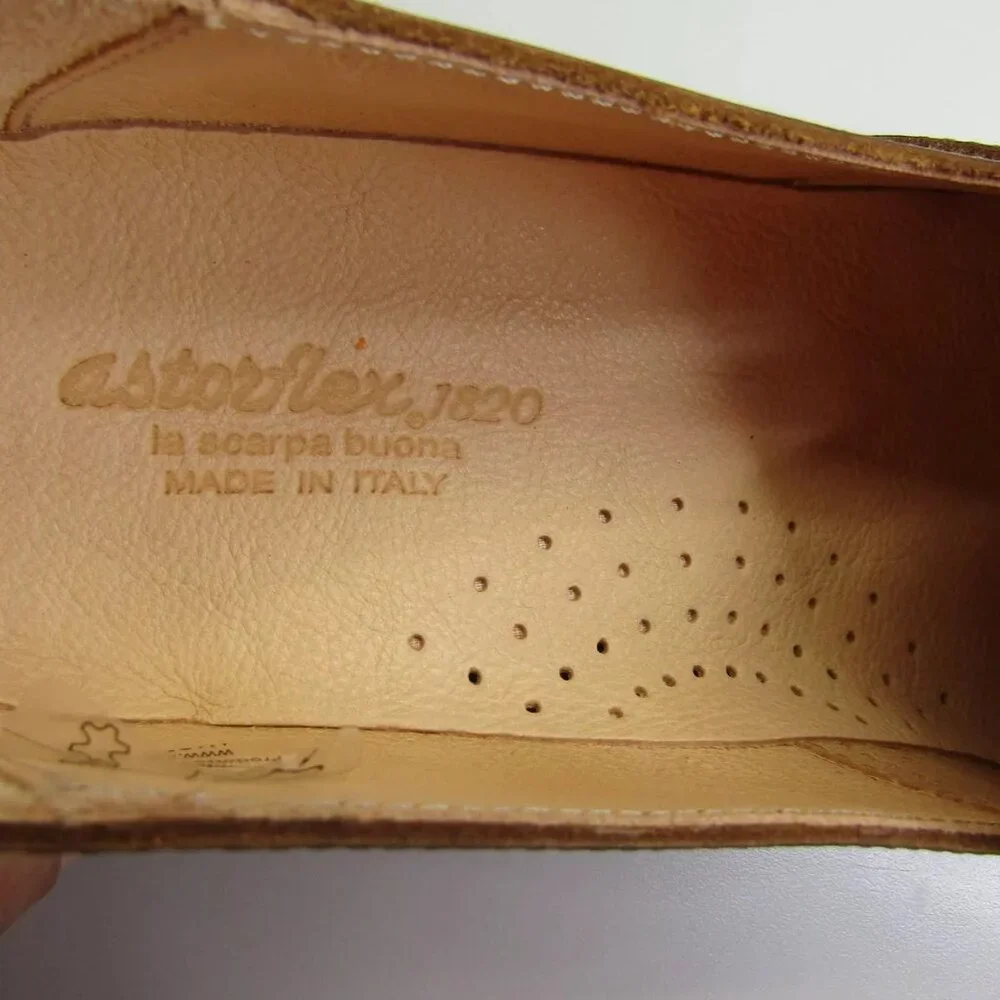 NEW ASTORFLEX Mens Patnoflex Loafer Casual Cushioned Round Toe Brown Size 9